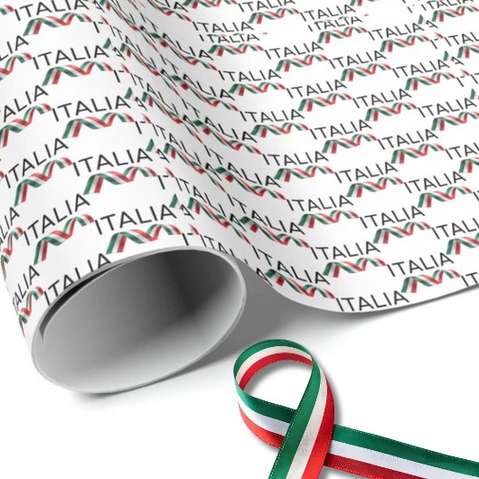 Papier Cadeau Ruban bouclé Italia