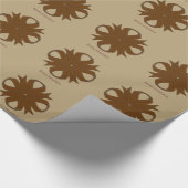 Papier Cadeau Ruban Brown de trèfle par Kenneth Yoncich (Coin)