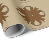 Papier Cadeau Ruban Brown de trèfle par Kenneth Yoncich (Coin rond)