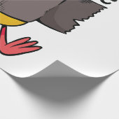 Papier Cadeau Ruban Canard Drôle (Coin)