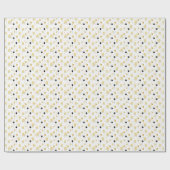 Papier Cadeau Ruban de ballon doré (Plat)