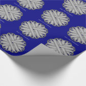 Papier Cadeau Ruban de fleurs grises par Kenneth Yoncich (Coin)