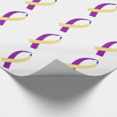 Papier Cadeau Ruban de sensibilisation (cancer de la vessie) (Coin)