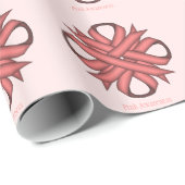 Papier Cadeau Ruban de trèfle rose par Kenneth Yoncich (Coin rond)