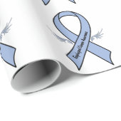 Papier Cadeau Ruban oesophagien de conscience de Cancer (Coin rond)