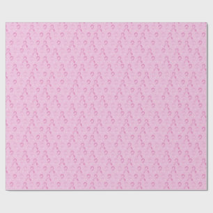 Papier Cadeau Ruban Rose, Cancer Du Sein, Soutien, Cadeau,