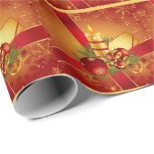 Papier Cadeau Ruban rouge (Coin rond)