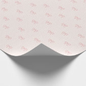 Papier Cadeau Rubans de Balletcore Rose Tendre (Coin)