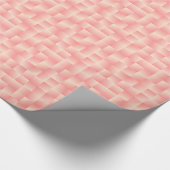 Papier Cadeau Rubans de satin - rose de pêche (Coin)