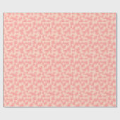 Papier Cadeau Rubans de satin - rose de pêche (Plat)