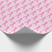 Papier Cadeau Rubans de survivants du cancer du sein rose (Coin)