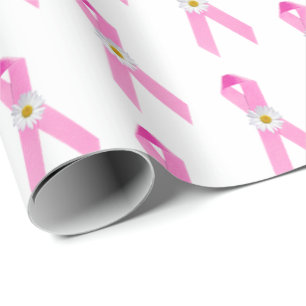 Papier Cadeau Rubans et marguerites pour survivants du cancer du