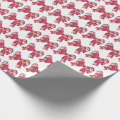 Papier Cadeau Rubans roses. (Coin)