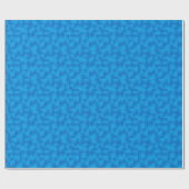Papier Cadeau Rubans satinés - bleu Cobalt (Plat)