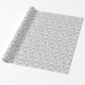 Papier Cadeau Rubans satinés - gris argent (Déroulé)