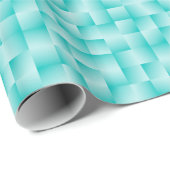 Papier Cadeau Rubans satinés - Robin's egg blue (Coin rond)