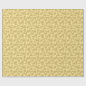 Papier Cadeau Rubans satinés - Tons d'or (Plat)