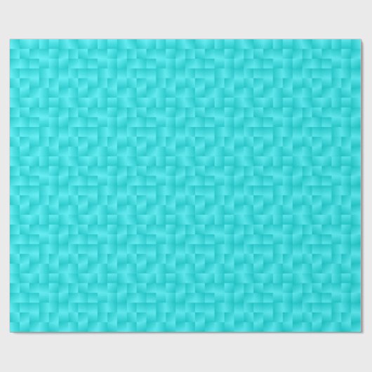 Papier Cadeau Rubans satinés - Turquoise (Plat)