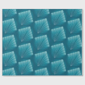 Papier Cadeau Rubans turquoise (Plat)