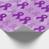 Papier Cadeau Rubans violets...Fibro (Coin)