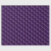 Papier Cadeau Rubans violets sensibilisation générale au cancer (Plat)
