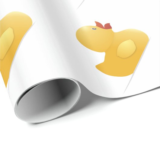Papier Cadeau Rubberduck jaune (Coin rond)