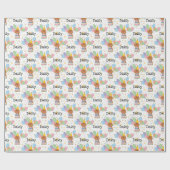 Papier Cadeau Ruby Cavalier King Charles Spaniel Anniversaire (Plat)