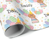 Papier Cadeau Ruby Cavalier King Charles Spaniel Anniversaire (Coin rond)