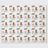 Papier Cadeau Ruby Cavalier King Charles Spaniel Chien - Anniver (Plat)