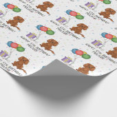 Papier Cadeau Ruby Cavalier King Charles Spaniel Chien - Anniver (Coin)