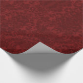 Papier Cadeau Ruby doux Rouge Damas Art gothique Imprimer (Coin)