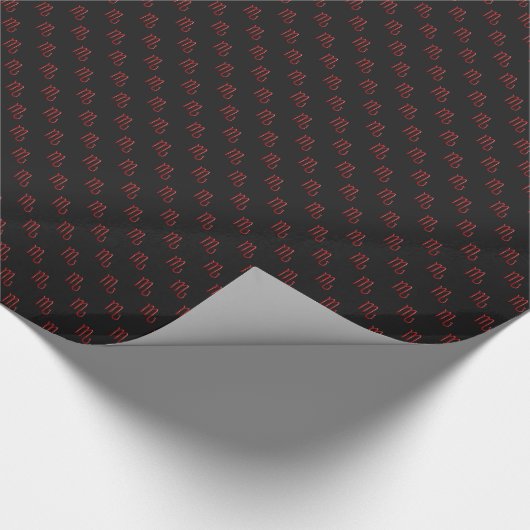Papier Cadeau Ruby Scorpio Symbole papier à envelopper (Coin)