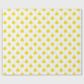 Papier Cadeau Ruches et abeilles mignonnes | toute couleur (Plat)