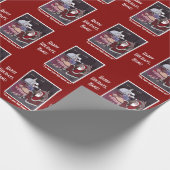 Papier Cadeau Rudolph Le Papier D'Enveloppement À Noeud Rouge (Coin)