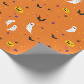 Papier Cadeau Rue de célébrations - Halloween (orange) (Coin)