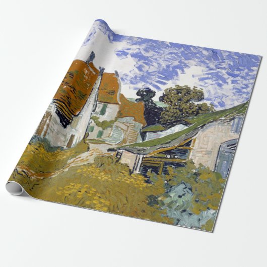 Papier Cadeau Rue de Vincent van Gogh dans l'Auvers-sur-Oise (Déroulé)