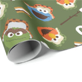 Papier Cadeau Rue Sésame | Camping Est S'more Amusant Avec Les A (Coin rond)