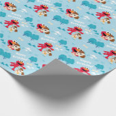 Papier Cadeau Rue Sésame | Motif Elmo & Tango (Coin)