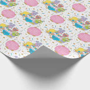 Papier Cadeau Rue Sésame   Premier anniversaire du bébé