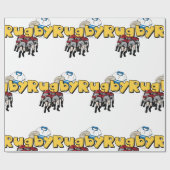 Papier Cadeau Rugby (Plat)