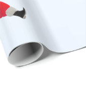 Papier Cadeau Run, Santa Wrapping Paper (Coin rond)
