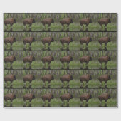 Papier Cadeau Running Buffalo & Forest, Bison-lover's Design (Plat)