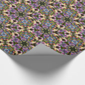 Papier Cadeau Rupture psychédélique triangle pourpre/bleue de (Coin)