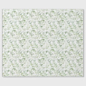Papier Cadeau Russe aquarelle Feuille de forêt naturelle Motif (Plat)