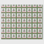 Papier Cadeau Russe Campagne Plaid Noël Arbre fête de vacances (Plat)