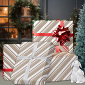 Papier Cadeau Russe Kraft Blanche Neige Stripes vacances