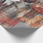 Papier Cadeau Russe Rust Brown Taureau Taureau Taureau Taureau (Coin)