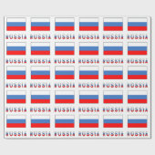 Papier Cadeau Russie et drapeau russe (Plat)