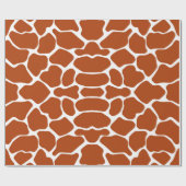 Papier Cadeau Rust Red Safari Giraffe (Plat)