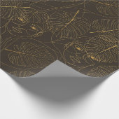 Papier Cadeau Rustic Botanical Face Line Pattern (1) (Coin)